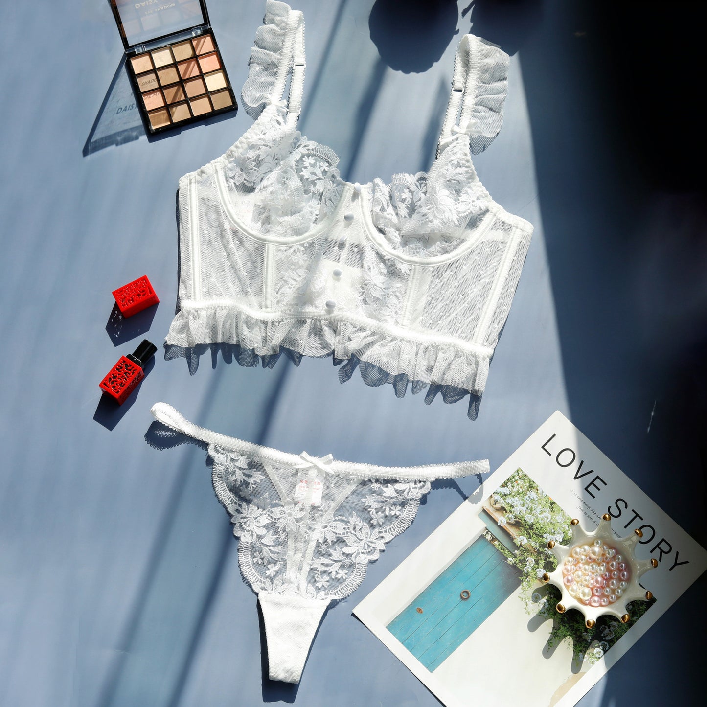 Seraphine Sheer Lace Lingerie Set