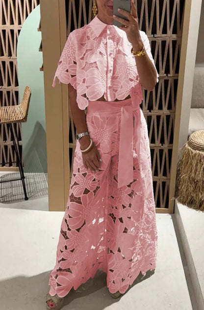 Vittoria Lace Two-Piece Set