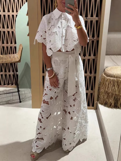 Vittoria Lace Two-Piece Set