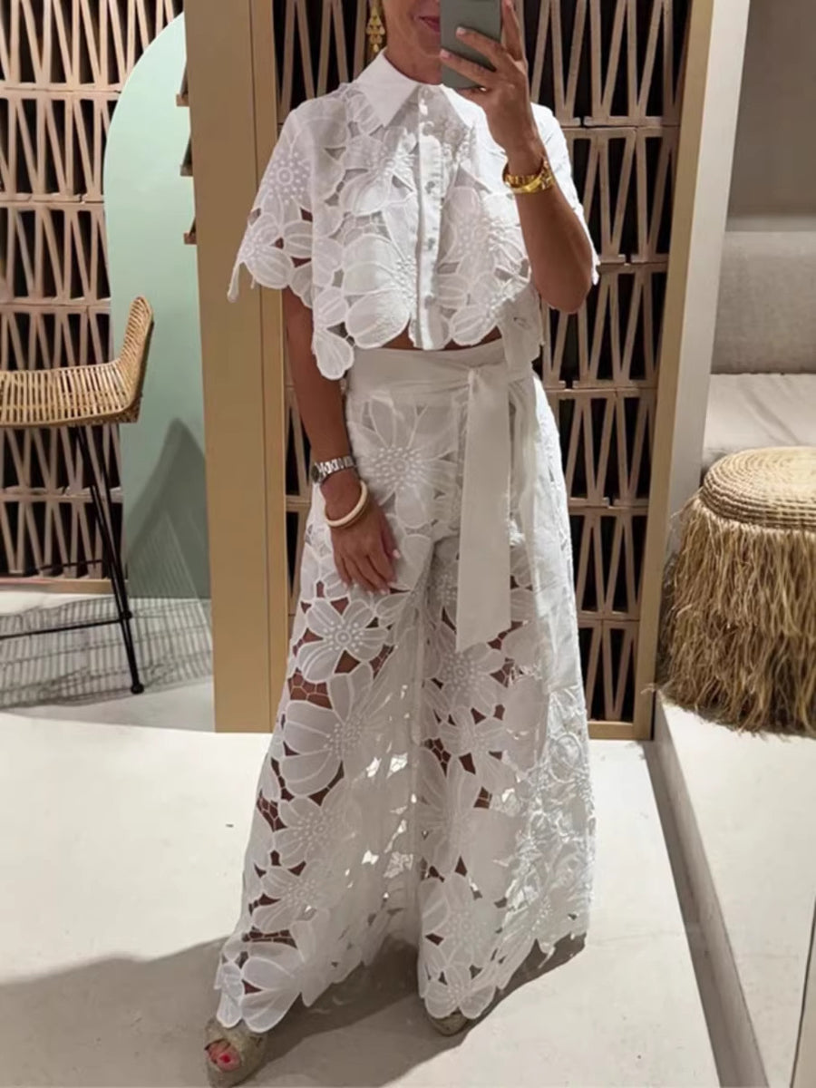 Vittoria Lace Two-Piece Set