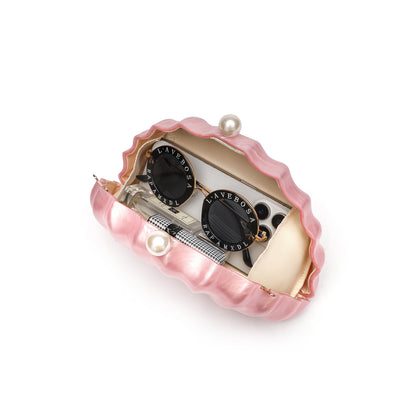 Pearl Shell Clutch — Iridescent