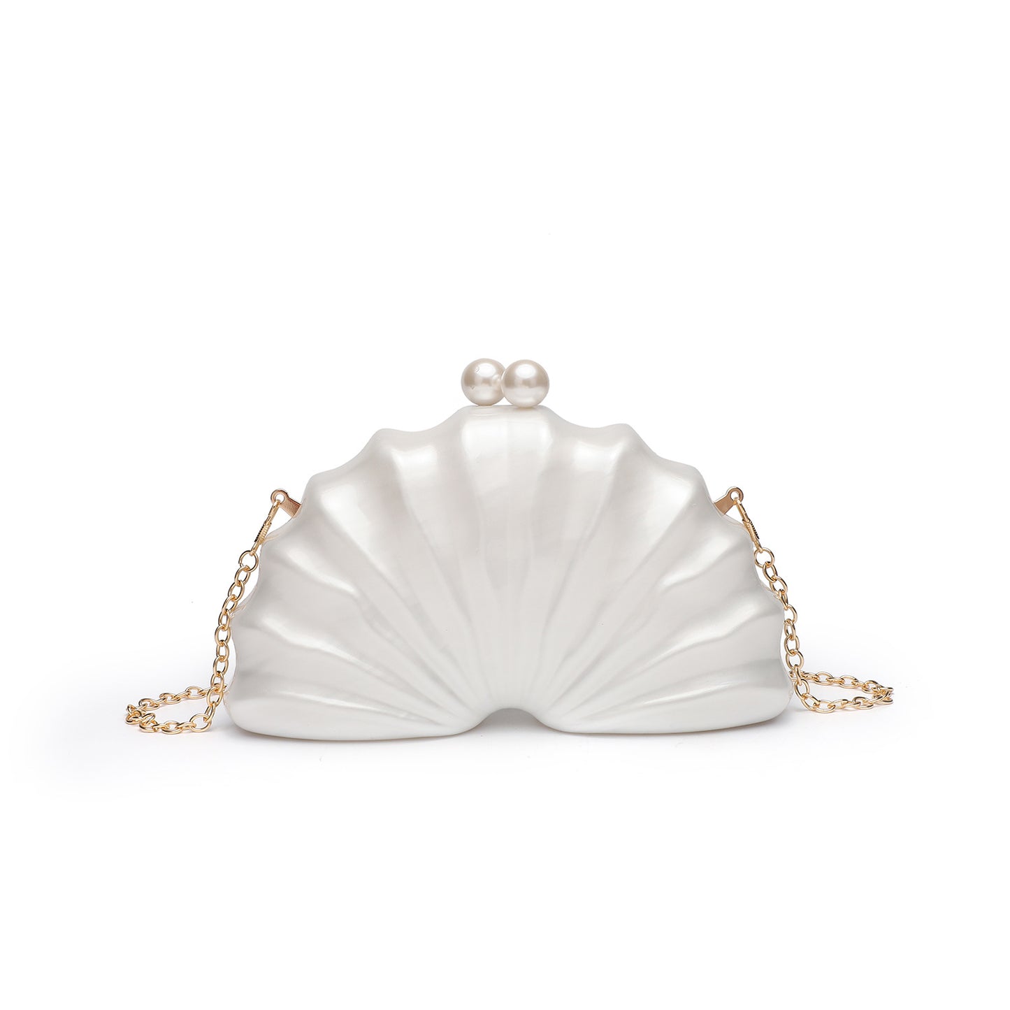 Pearl Shell Clutch — Iridescent