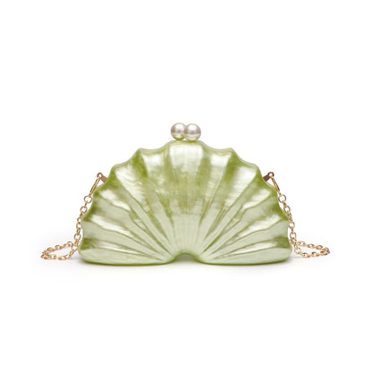 Pearl Shell Clutch — Iridescent