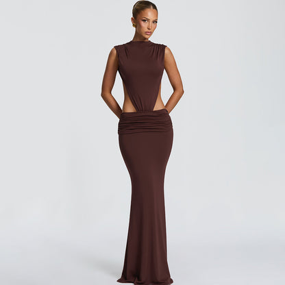 Livia Open-Back Maxi Dress
