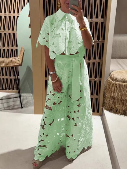 Vittoria Lace Two-Piece Set