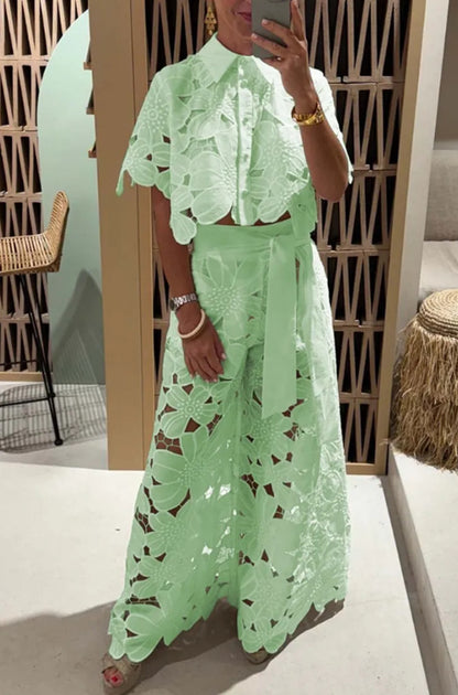 Vittoria Lace Two-Piece Set